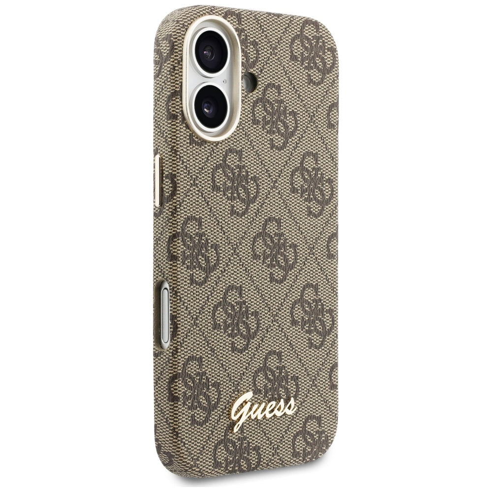 MagSafe-skal för Apple iPhone 17, Guess, 4G Script Logo, Brun