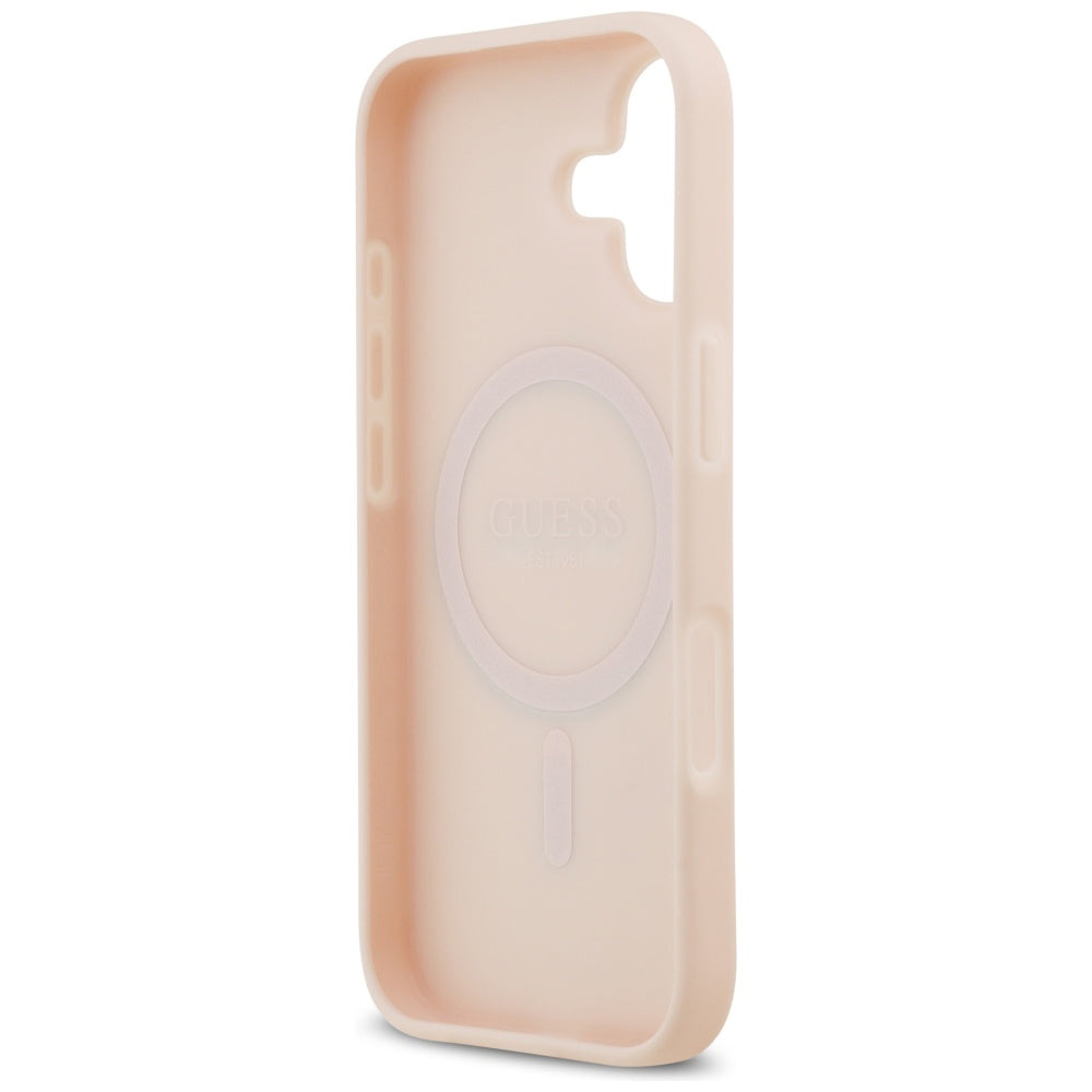 MagSafe-skal för Apple iPhone 17, Guess, Grained Flowers, Rosa