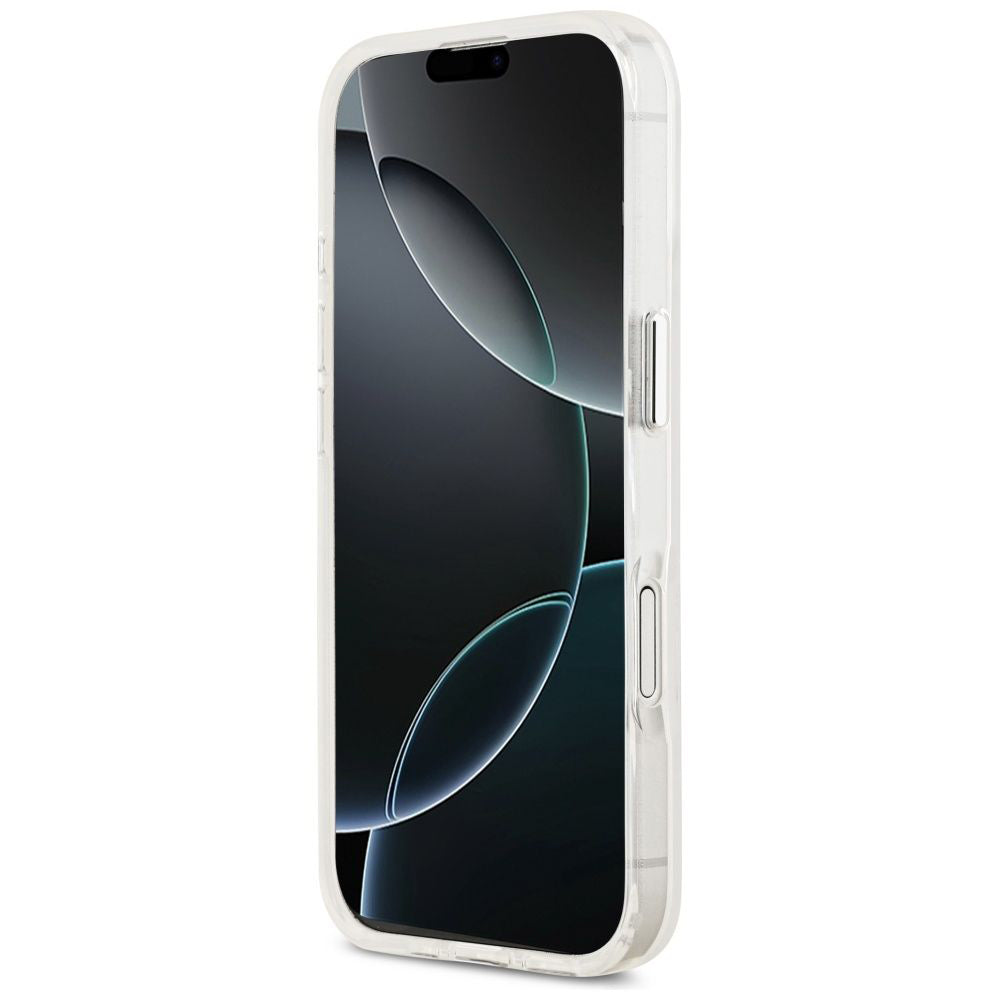 MagSafe-skal för Apple iPhone 17, Guess, IML Gradient Triangle Logo, Transparent