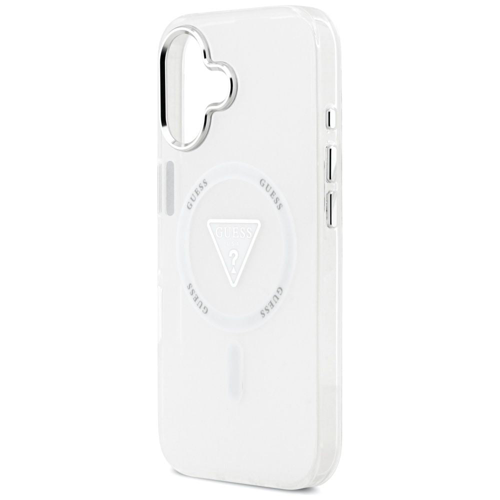 MagSafe-skal för Apple iPhone 17, Guess, IML Gradient Triangle Logo, Transparent