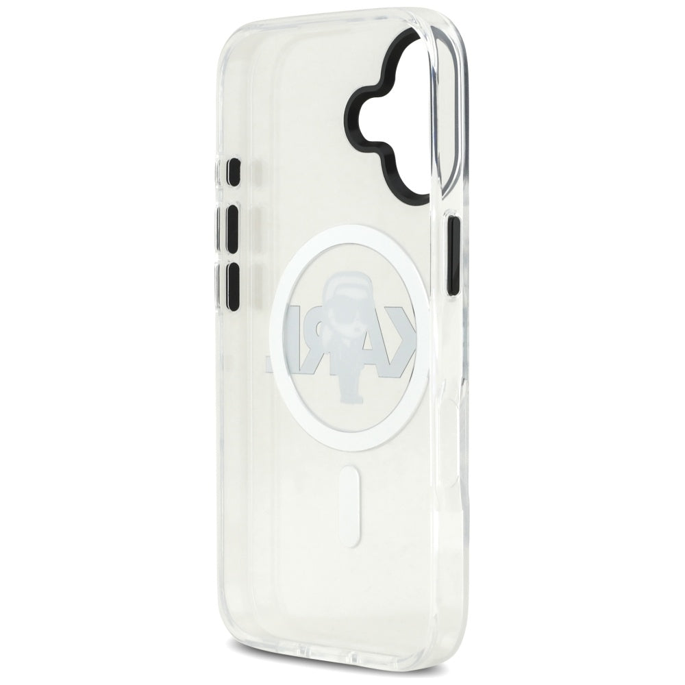 MagSafe-skal för Apple iPhone 17, Karl Lagerfeld, IML Sketch Logo Karl, Transparent