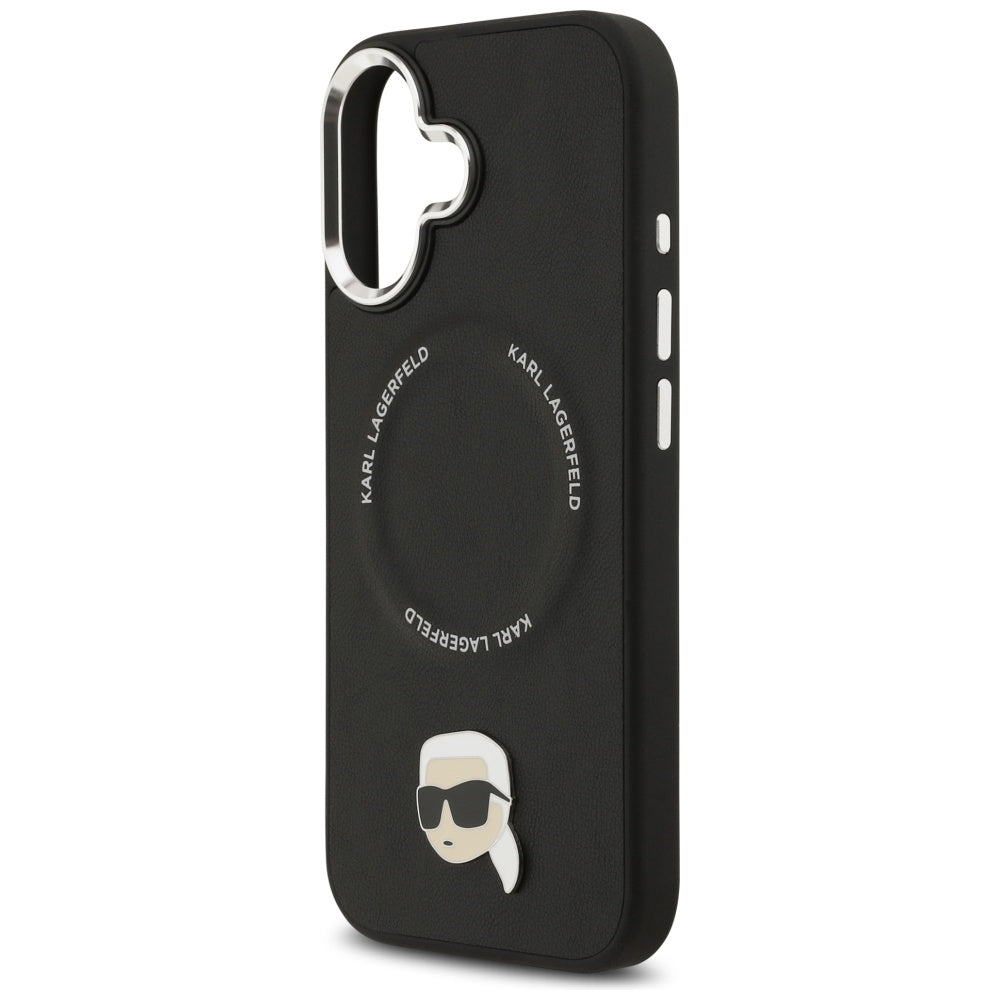 MagSafe Case for Apple iPhone 17, Karl Lagerfeld, Karl Pin, Black