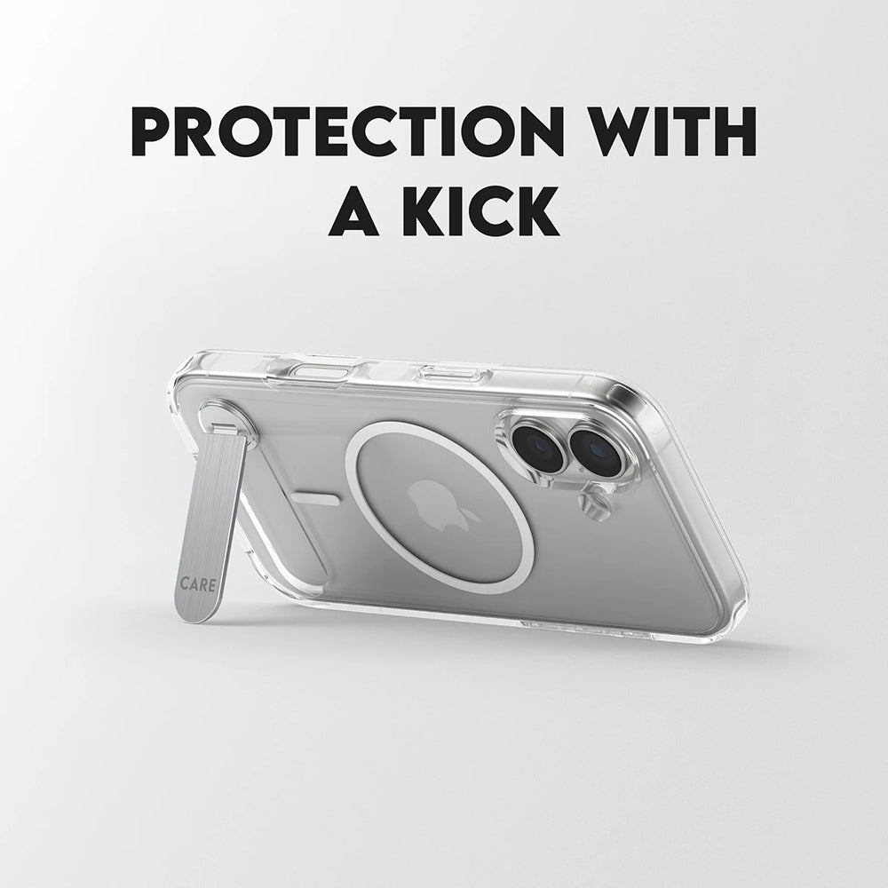 MagSafe-skal för Apple iPhone 17, PanzerGlass, Care Feature Kickstand, Transparent