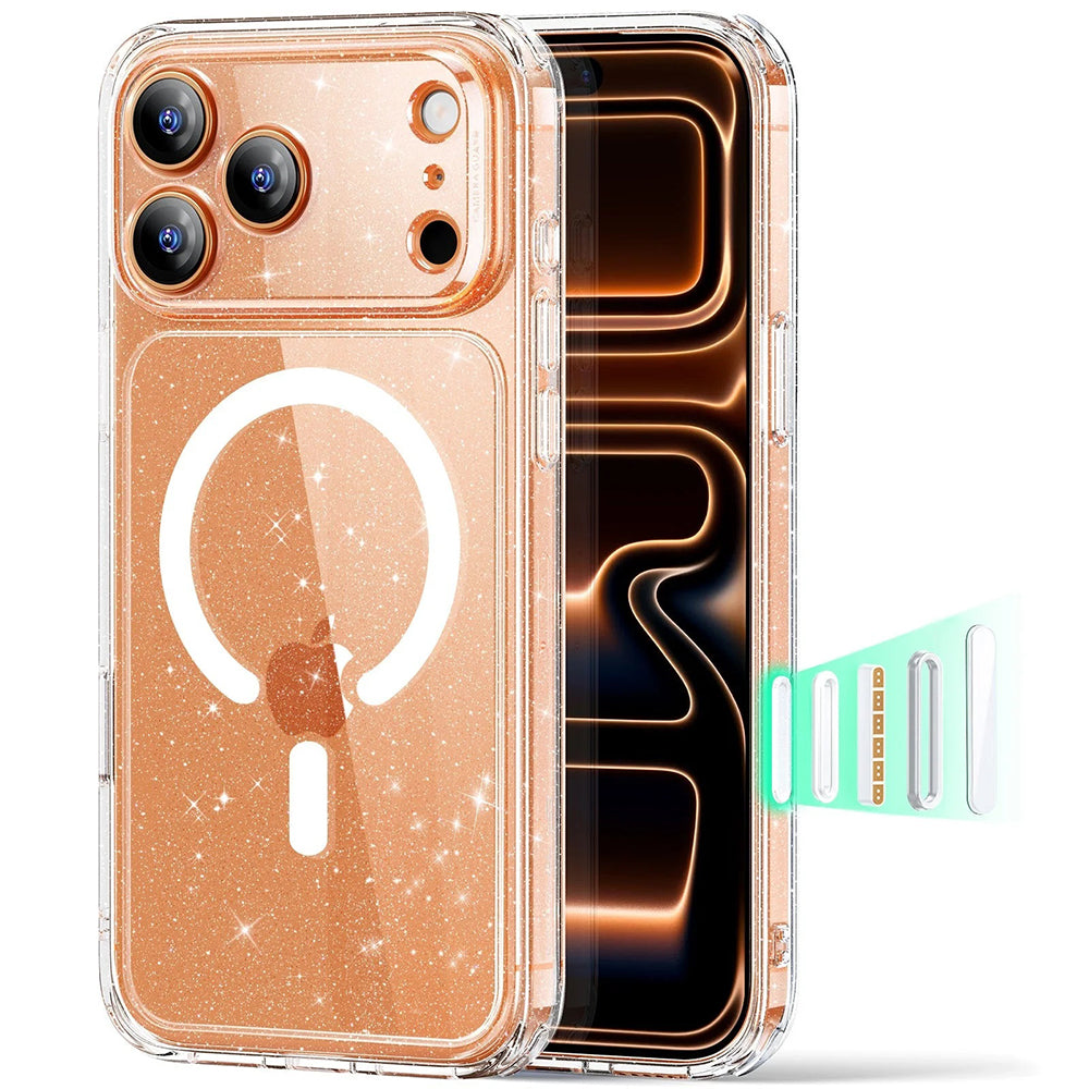 MagSafe-skal för Apple iPhone 17 Pro, ESR, Classic Hybrid Shimmer, Transparent