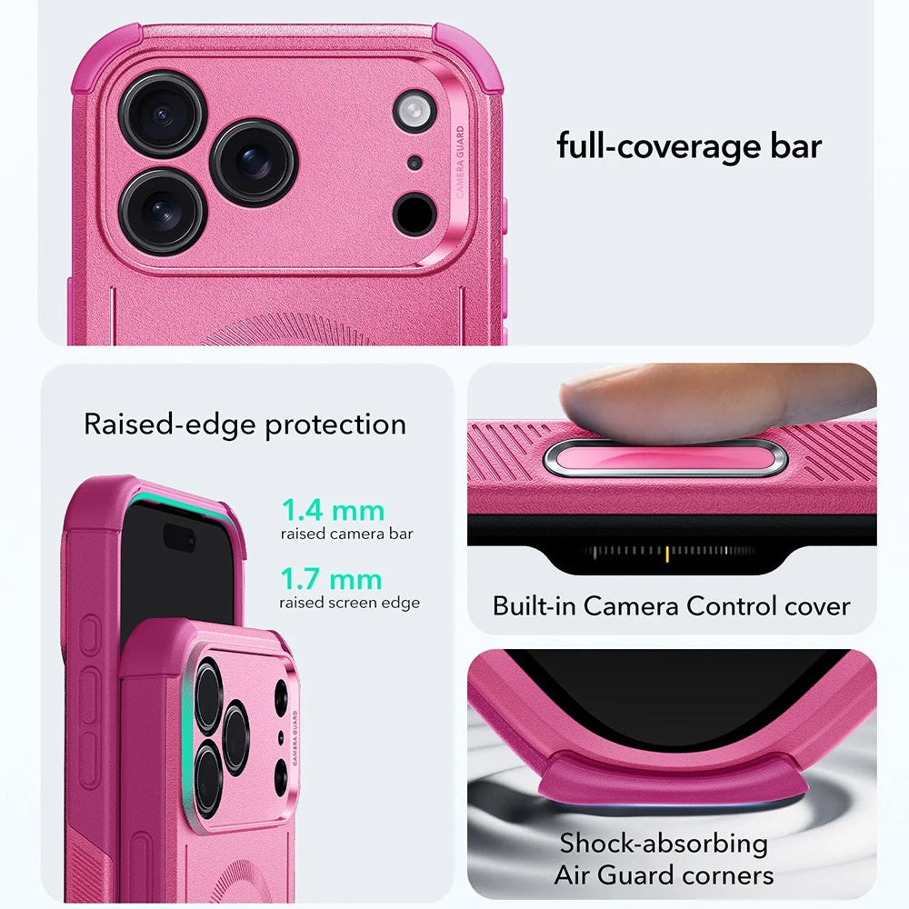 MagSafe-fodral för Apple iPhone 17 Pro, ESR, Cyber, Rosa