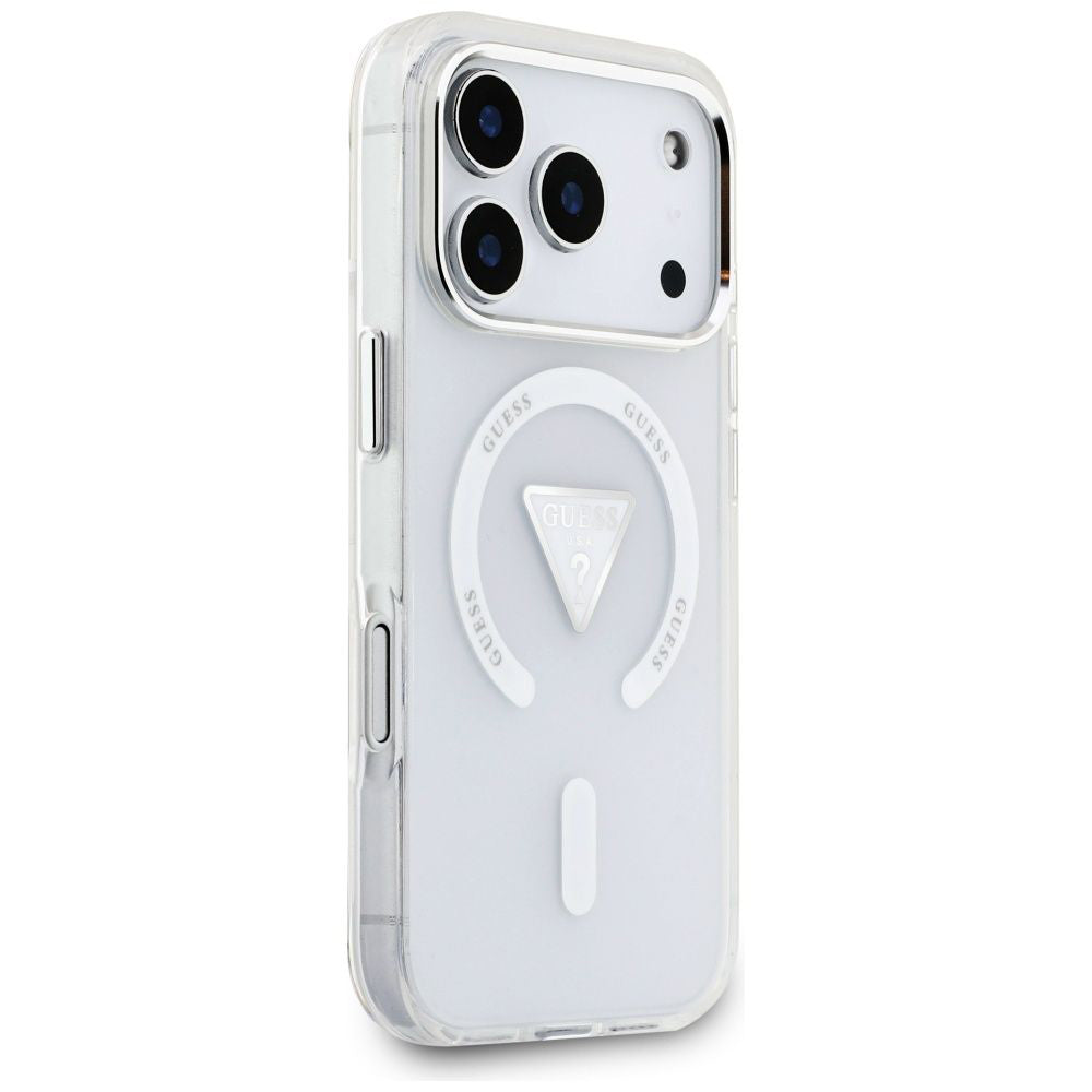 MagSafe-skal för Apple iPhone 17 Pro, Guess, IML Gradient Triangle Logo, Transparent