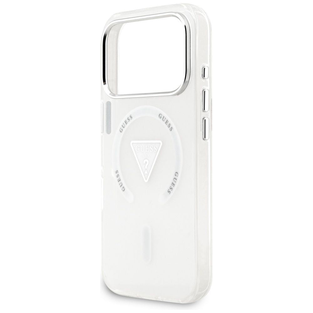 MagSafe-skal för Apple iPhone 17 Pro, Guess, IML Gradient Triangle Logo, Transparent