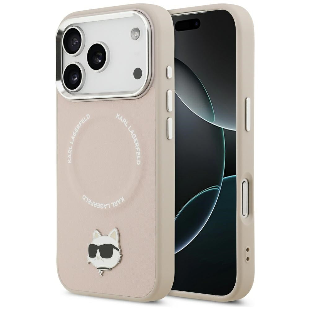 MagSafe Case for Apple iPhone 17 Pro, Karl Lagerfeld, Choupette Pin, Pink