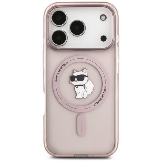 MagSafe-skal för Apple iPhone 17 Pro, Karl Lagerfeld, IML Choupette, Rosa