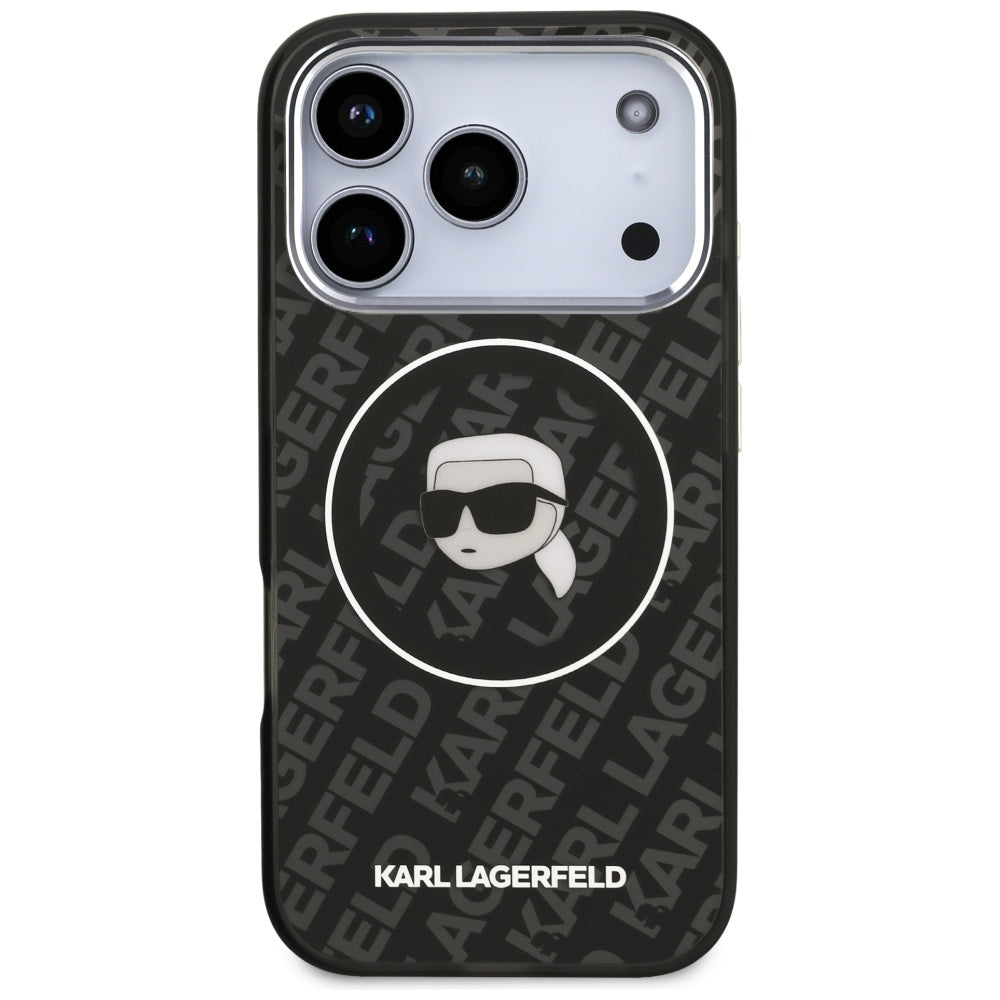 MagSafe-skal för Apple iPhone 17 Pro, Karl Lagerfeld, IML Karl`s Head, Svart