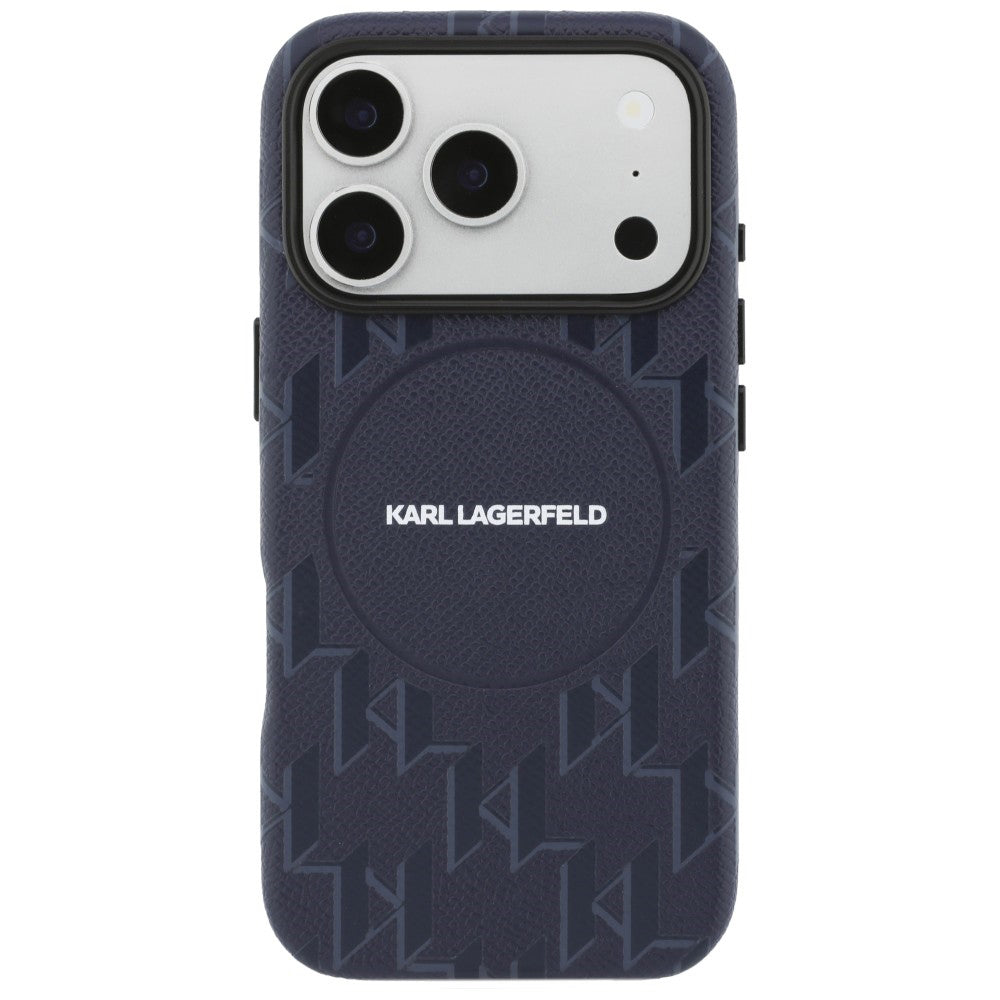 MagSafe-skal för Apple iPhone 17 Pro, Karl Lagerfeld, KL Monogram Logo, Blå