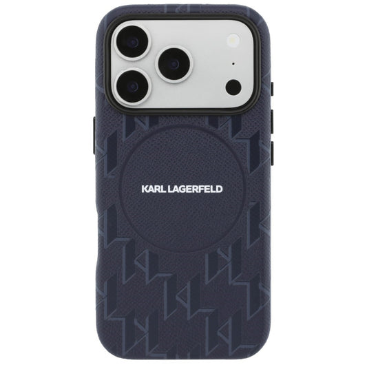 MagSafe-skal för Apple iPhone 17 Pro, Karl Lagerfeld, KL Monogram Logo, Blå