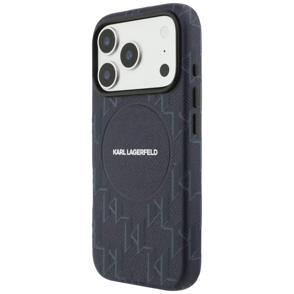 MagSafe-skal för Apple iPhone 17 Pro, Karl Lagerfeld, KL Monogram Logo, Blå