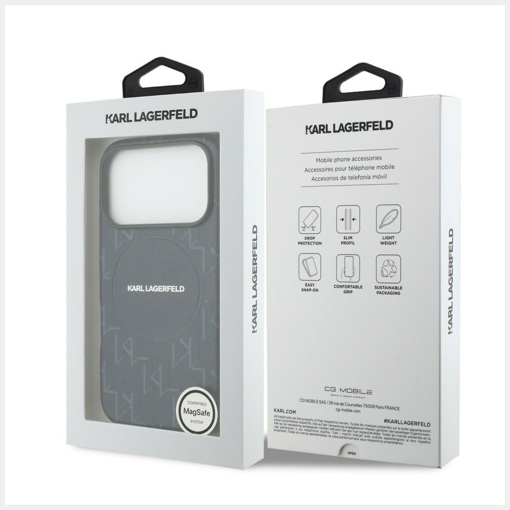 MagSafe-skal för Apple iPhone 17 Pro, Karl Lagerfeld, KL Monogram Logo, Blå
