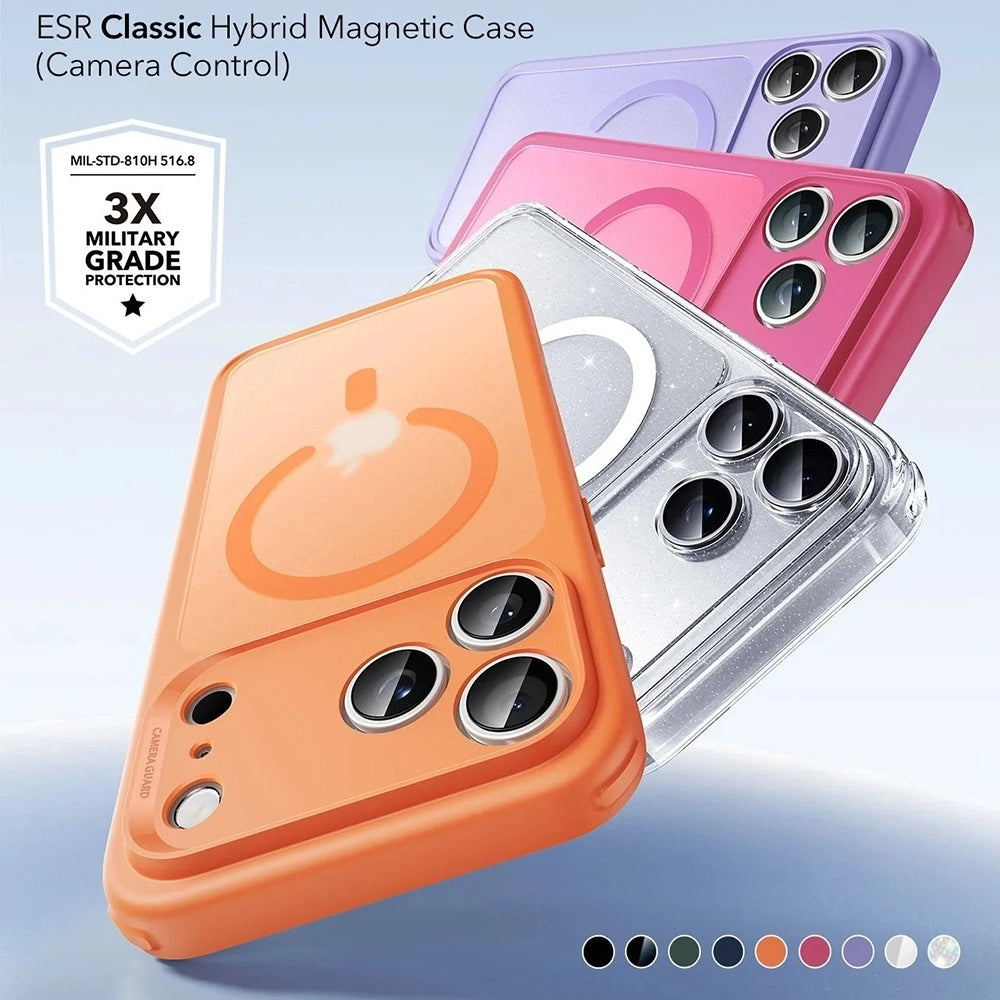 MagSafe-skal för Apple iPhone 17 Pro Max, ESR, Classic Hybrid Slide, Satin Orange