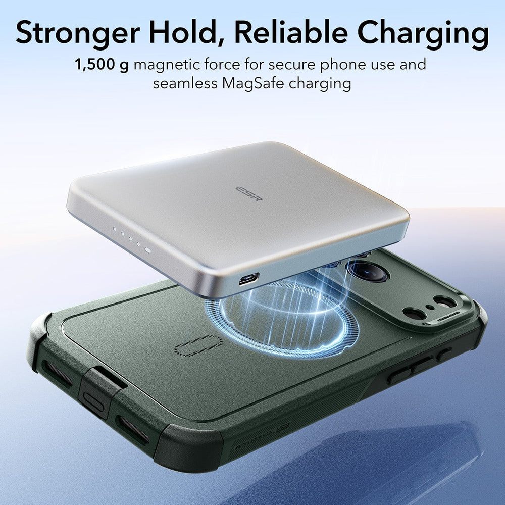 MagSafe-skal för Apple iPhone 17 Pro Max, ESR, Cyber, Grön