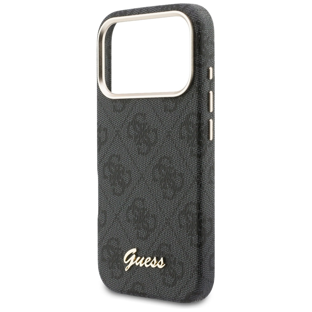 MagSafe-skal för Apple iPhone 17 Pro Max, Guess, 4G Script Logo, Svart