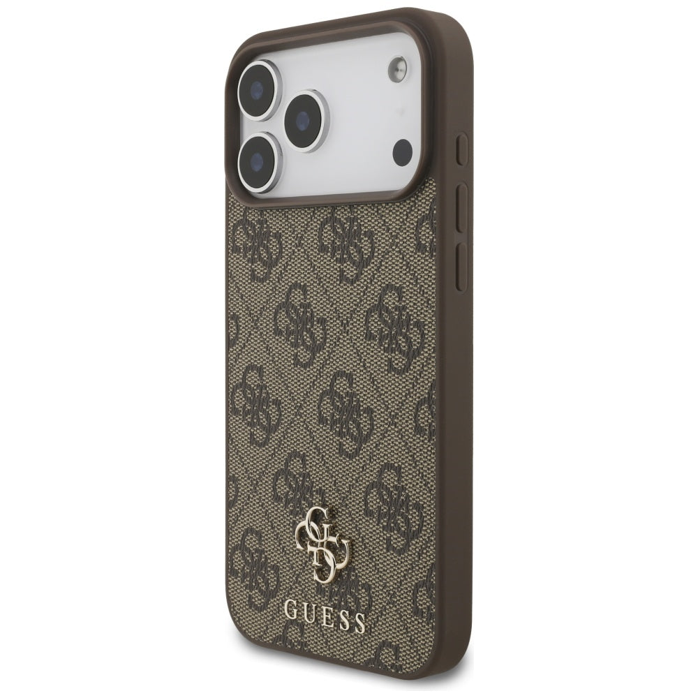 MagSafe-skal för Apple iPhone 17 Pro Max, Guess, 4G Small and Classic Logo, Brun