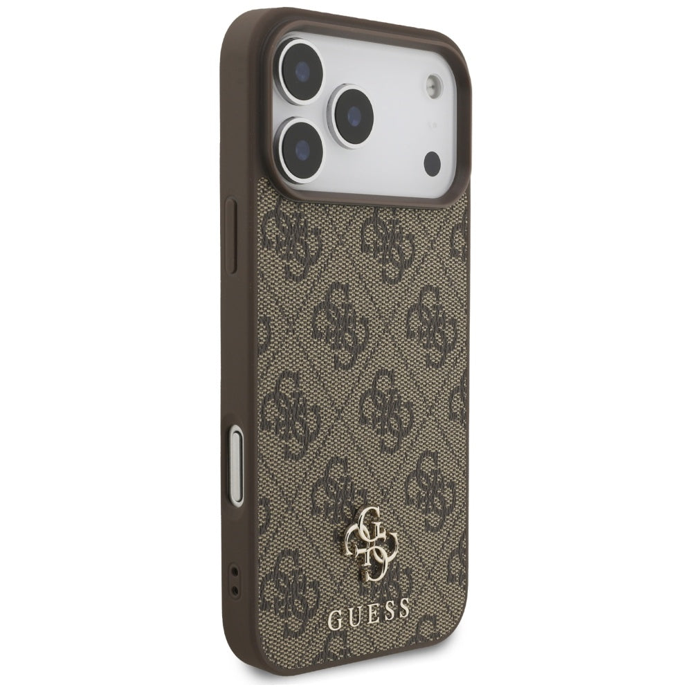 MagSafe-skal för Apple iPhone 17 Pro Max, Guess, 4G Small and Classic Logo, Brun
