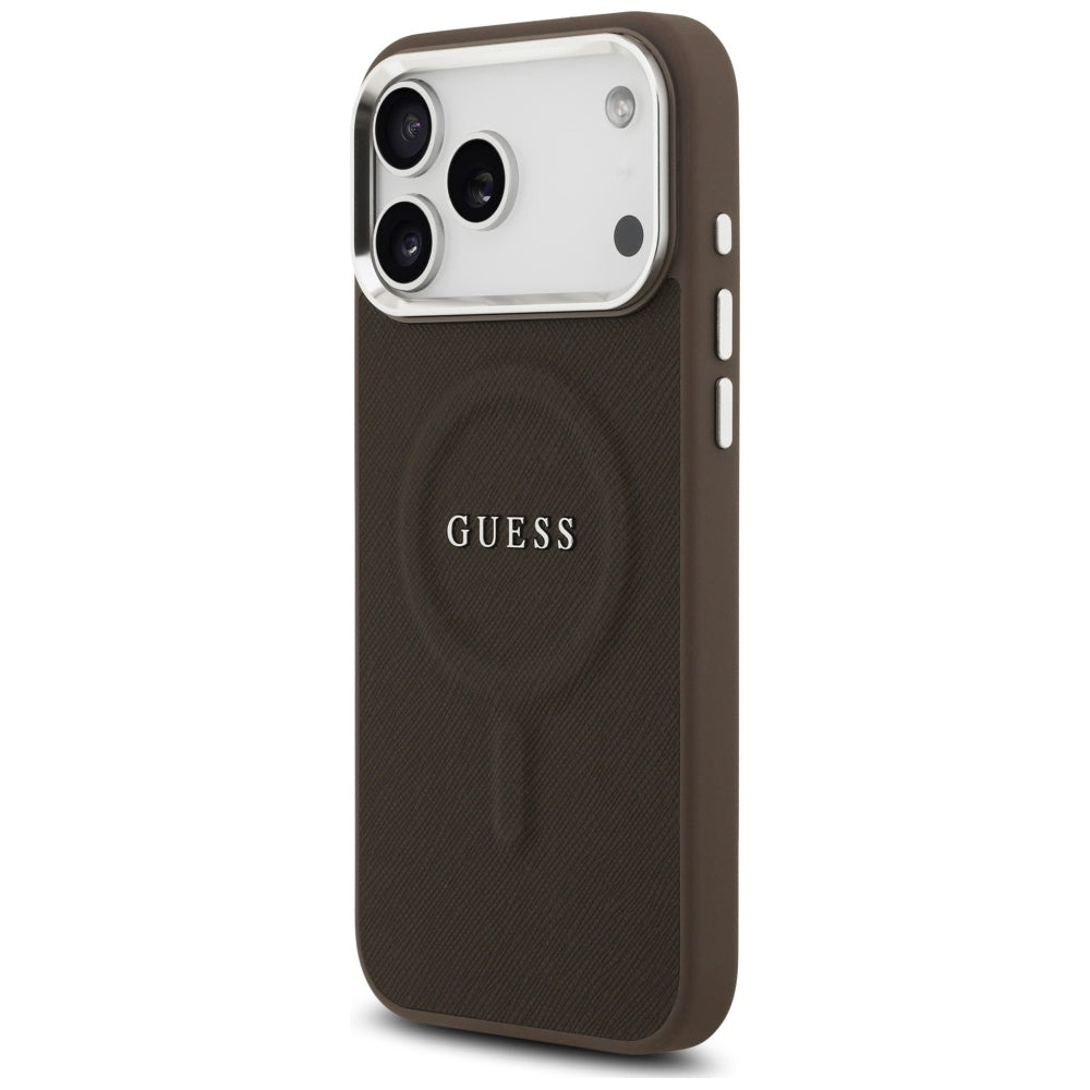 MagSafe-skal för Apple iPhone 17 Pro Max, Guess, Classic Logo, Brun