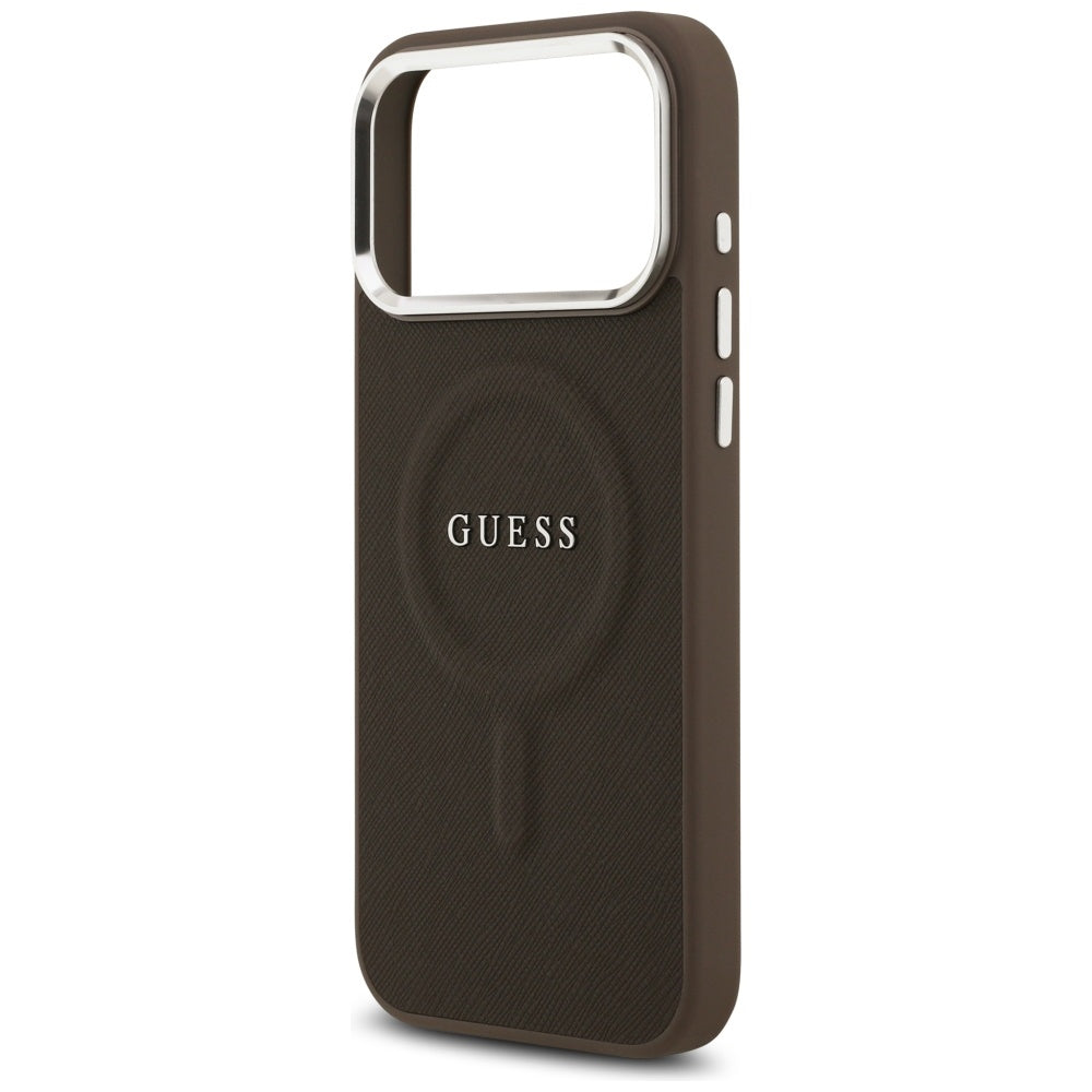 MagSafe-skal för Apple iPhone 17 Pro Max, Guess, Classic Logo, Brun