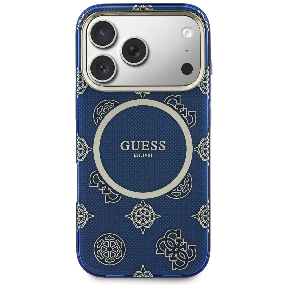 MagSafe-skal för Apple iPhone 17 Pro Max, Guess, IML Peony Dot, Blå