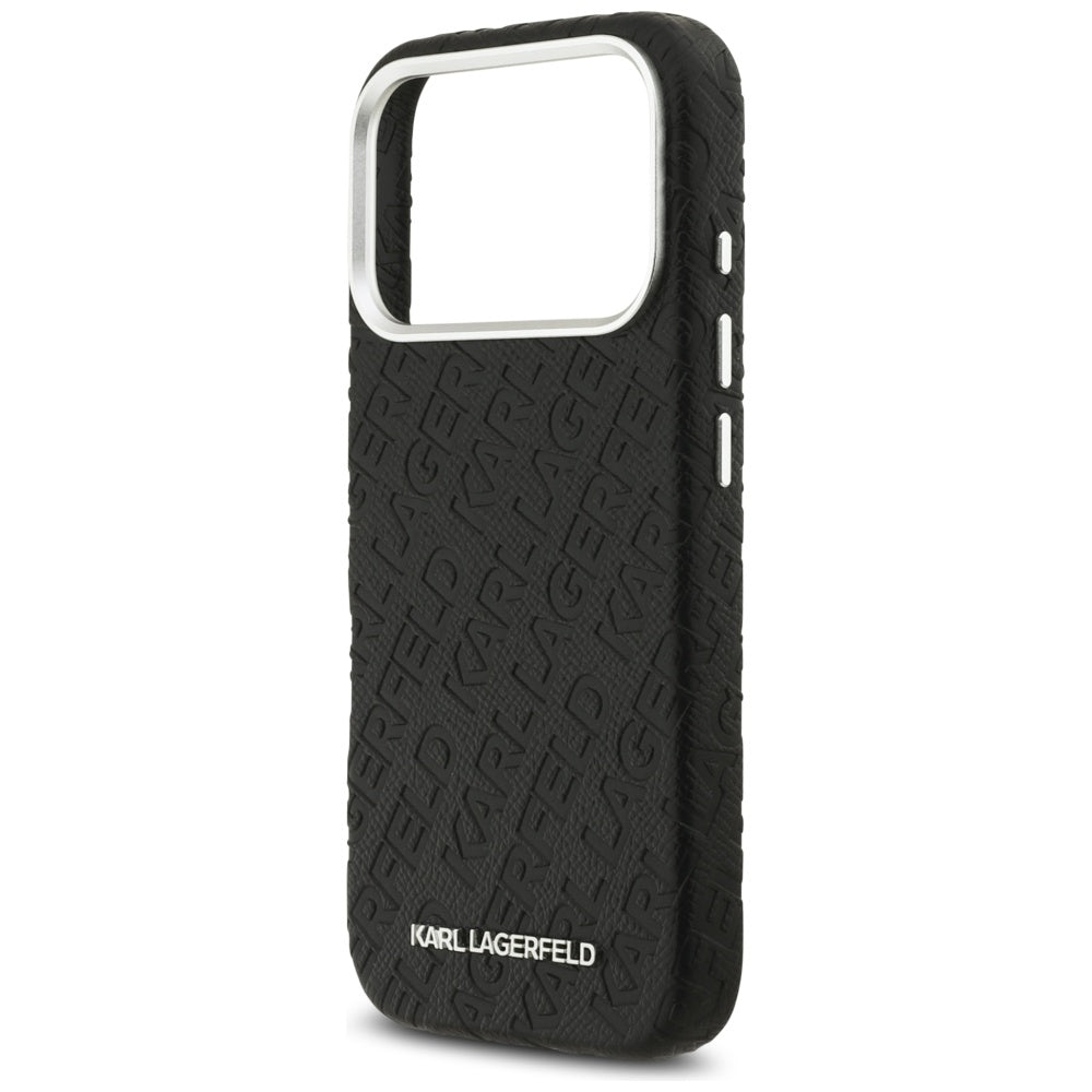 MagSafe-skal för Apple iPhone 17 Pro Max, Karl Lagerfeld, FW Stamped Karl, Svart