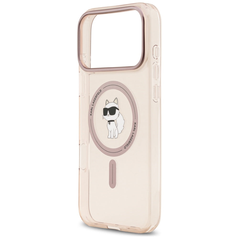 MagSafe-skal för Apple iPhone 17 Pro Max, Karl Lagerfeld, IML Choupette, Rosa