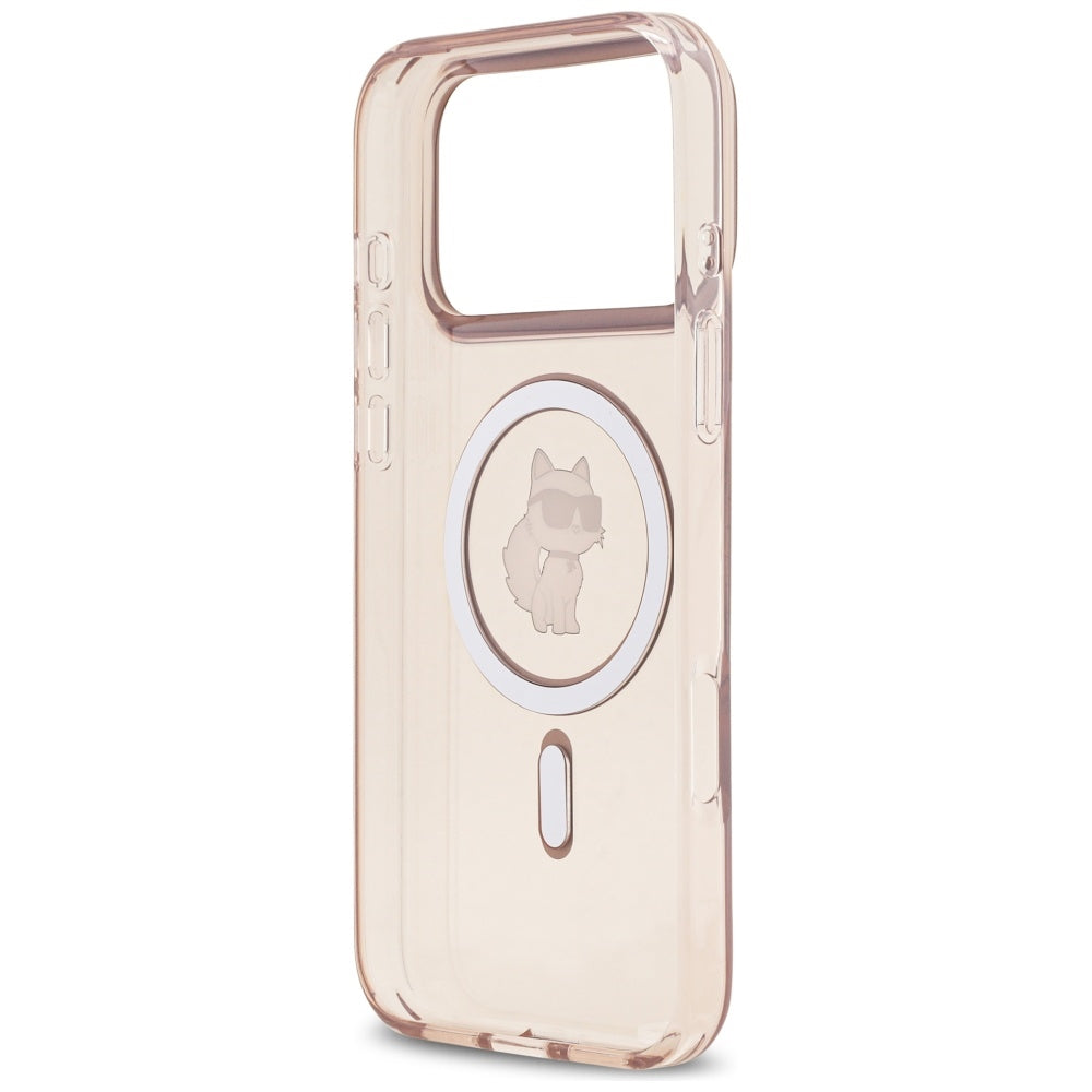 MagSafe-skal för Apple iPhone 17 Pro Max, Karl Lagerfeld, IML Choupette, Rosa