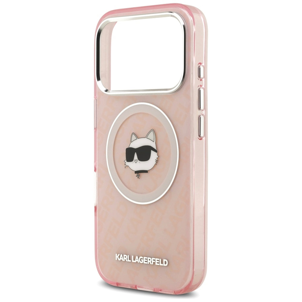 MagSafe-skal för Apple iPhone 17 Pro Max, Karl Lagerfeld, IML Choupette`s Head, Rosa