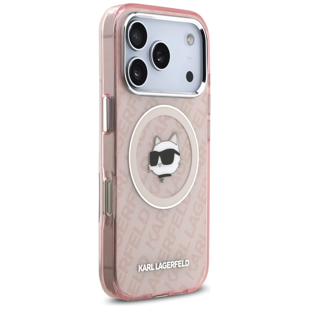 MagSafe-skal för Apple iPhone 17 Pro Max, Karl Lagerfeld, IML Choupette`s Head, Rosa