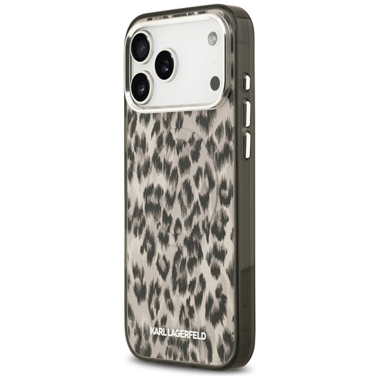 MagSafe-skal för Apple iPhone 17 Pro Max, Karl Lagerfeld, IML Leopardmönster, Brun