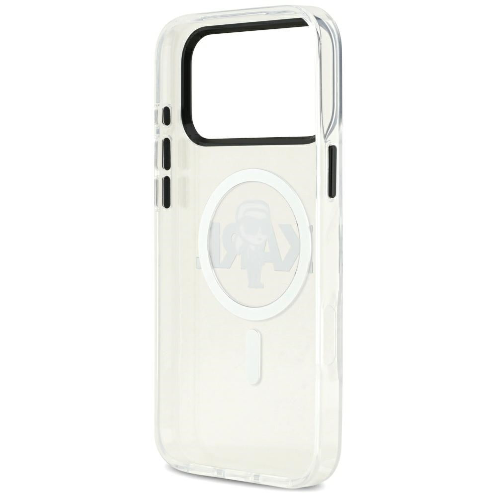 MagSafe-skal för Apple iPhone 17 Pro Max, Karl Lagerfeld, IML Sketch Logo Karl, Transparent