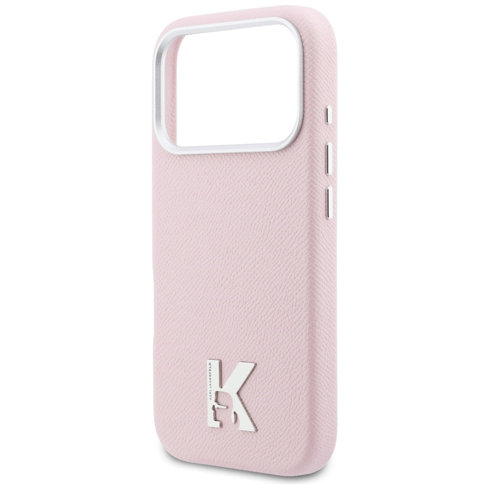 MagSafe-skal för Apple iPhone 17 Pro Max, Karl Lagerfeld, Karl Head Logo, Rosa