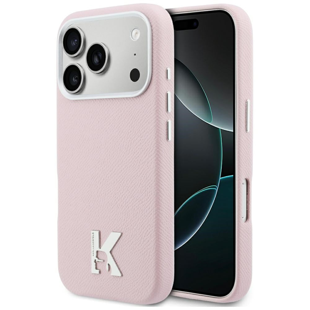 MagSafe-skal för Apple iPhone 17 Pro Max, Karl Lagerfeld, Karl Head Logo, Rosa