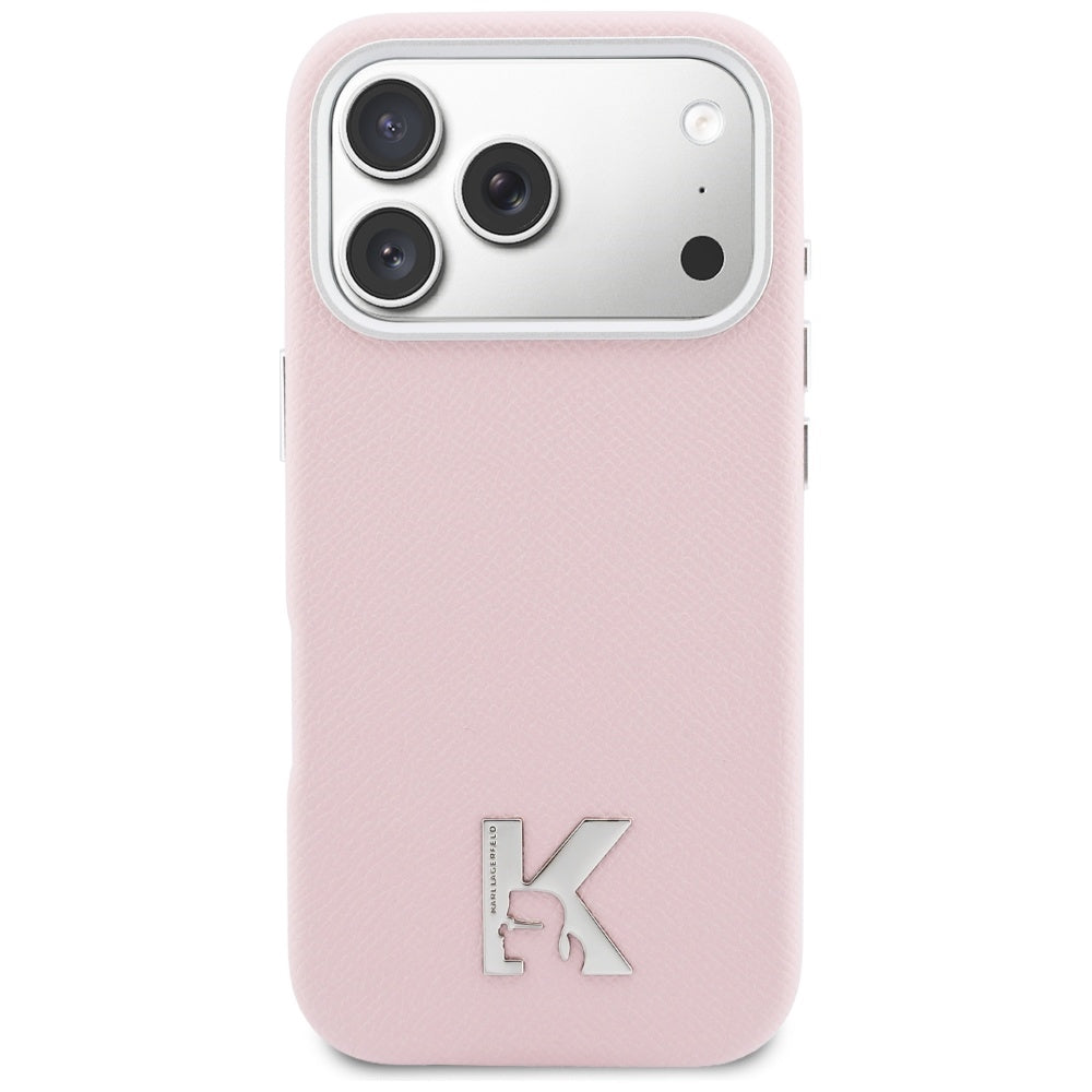 MagSafe-skal för Apple iPhone 17 Pro Max, Karl Lagerfeld, Karl Head Logo, Rosa