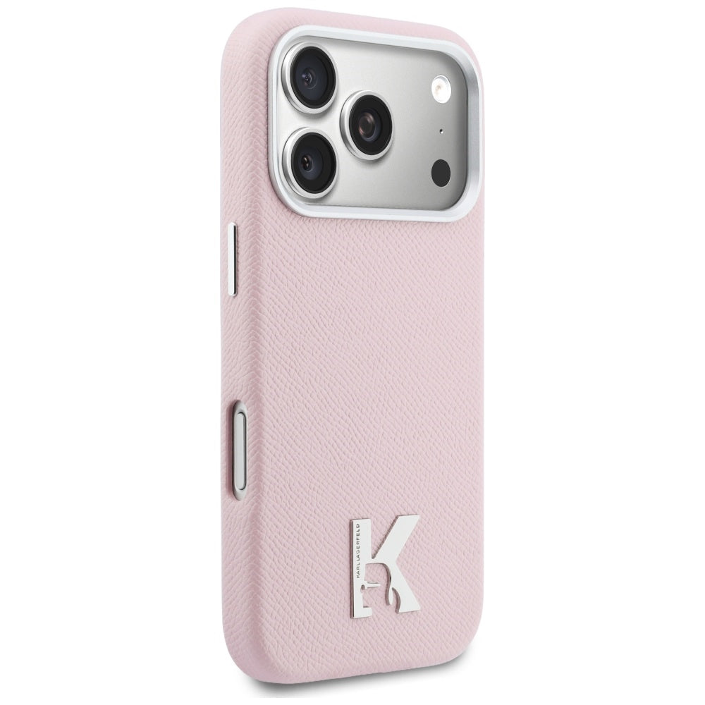 MagSafe-skal för Apple iPhone 17 Pro Max, Karl Lagerfeld, Karl Head Logo, Rosa