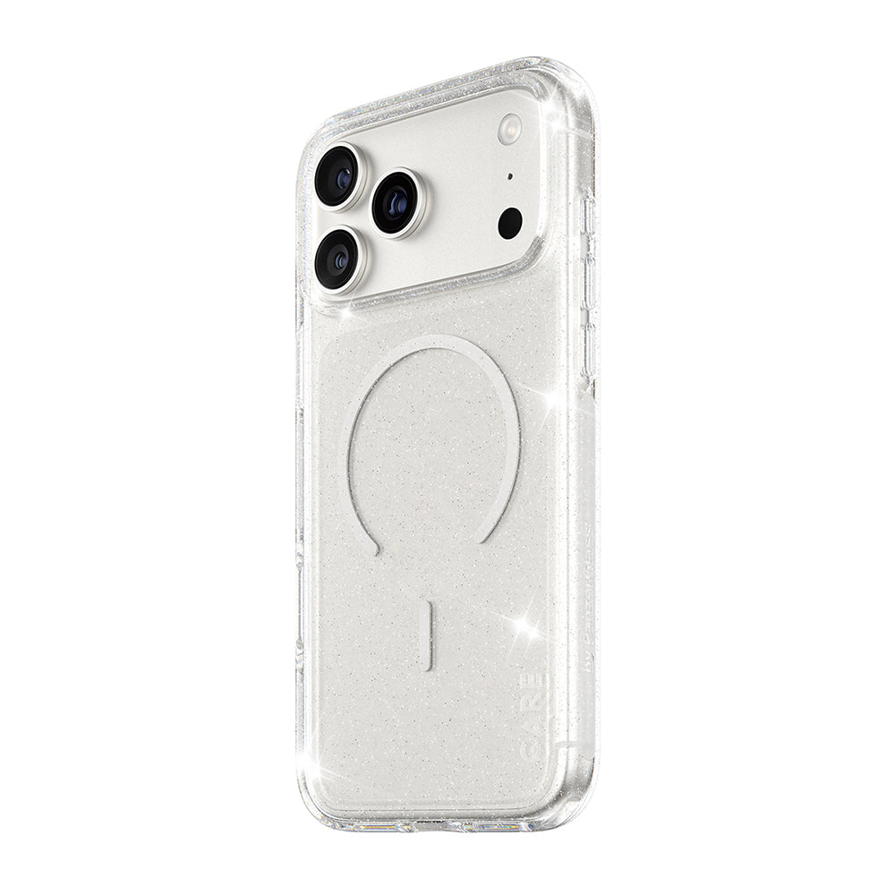 MagSafe-skal för Apple iPhone 17 Pro Max, PanzerGlass, Care Urban Explorer Star Lit, Transparent Vit