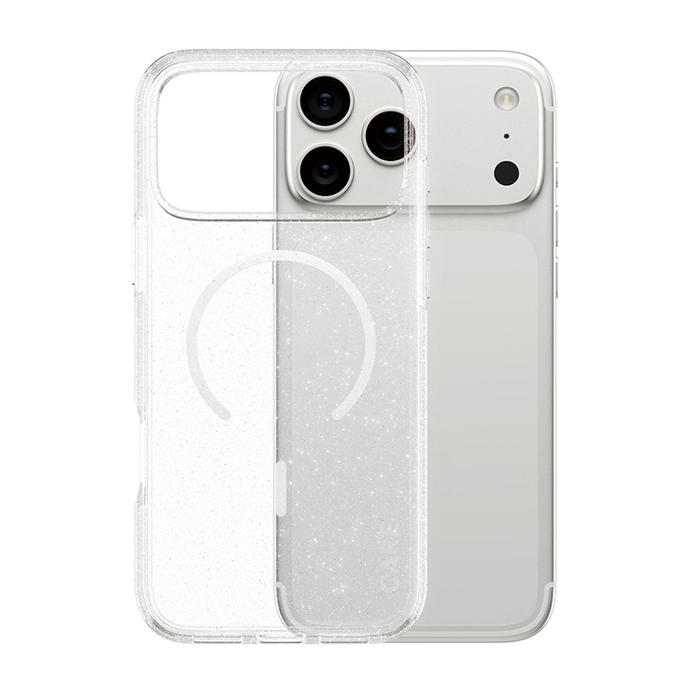 MagSafe-skal för Apple iPhone 17 Pro Max, PanzerGlass, Care Urban Explorer Star Lit, Transparent Vit