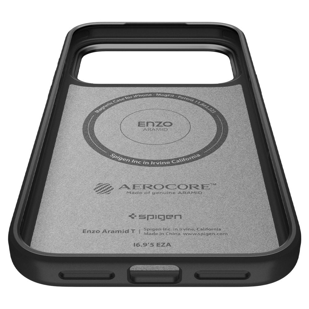 MagSafe-skal för Apple iPhone 17 Pro Max, Spigen, Enzo Aramid T, Svart ACS09906