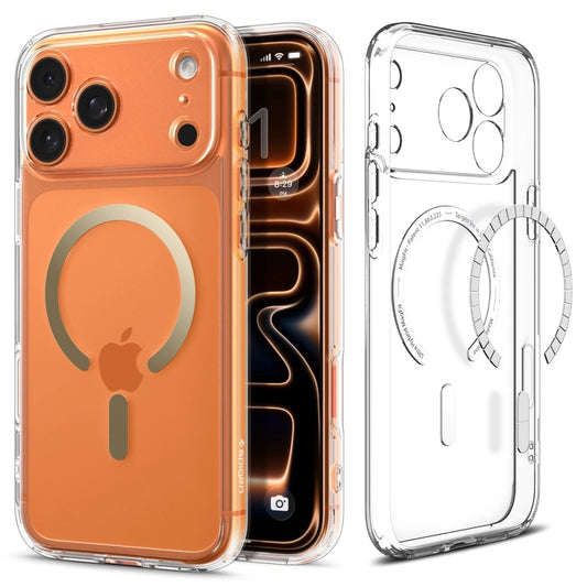 MagSafe-skal för Apple iPhone 17 Pro Max, Spigen, Ultra Hybrid, Transparent Guld