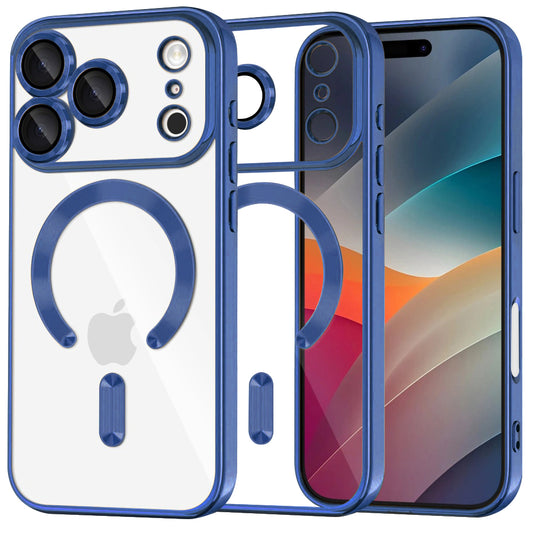 MagSafe-skal för Apple iPhone 17 Pro Max, Techsuit, Luxury Crystal, Blå