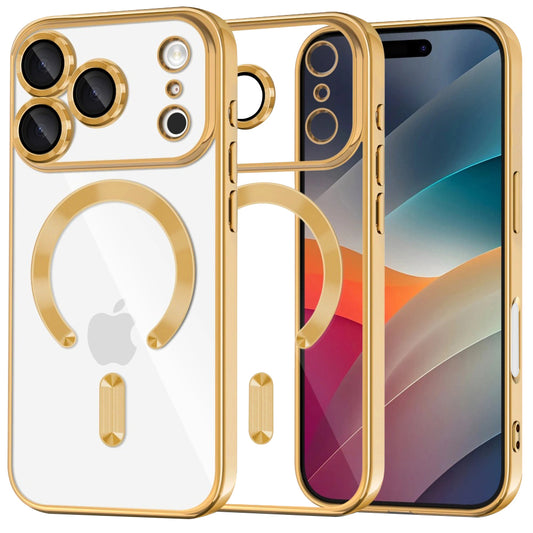 MagSafe-skal för Apple iPhone 17 Pro Max, Techsuit, Luxury Crystal, Guld