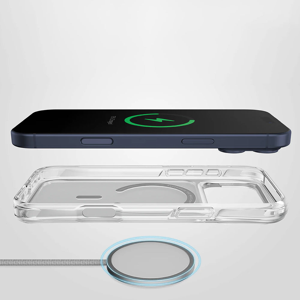 MagSafe Case for Apple iPhone 17 Pro Max, UNIQ, LifePro Xtreme MagClick, Transparent