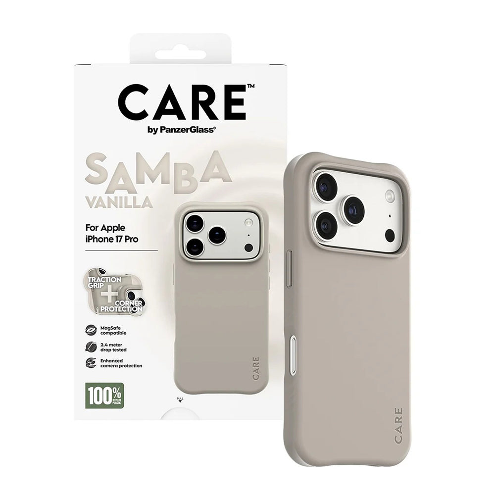 MagSafe-skal för Apple iPhone 17 Pro, PanzerGlass, Fashionable Care, Beige