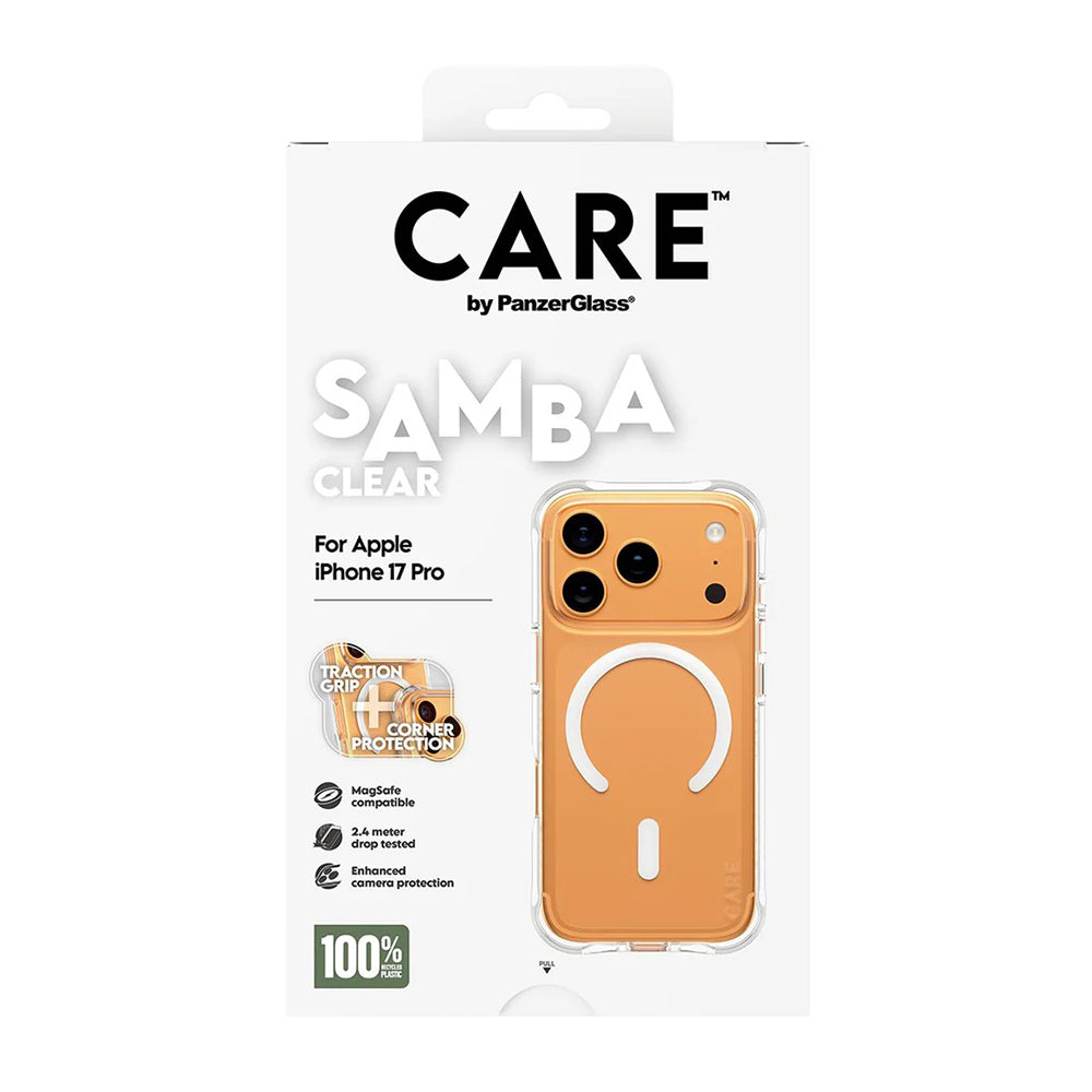 MagSafe-skal för Apple iPhone 17 Pro, PanzerGlass, Fashionable Care, Vit Transparent