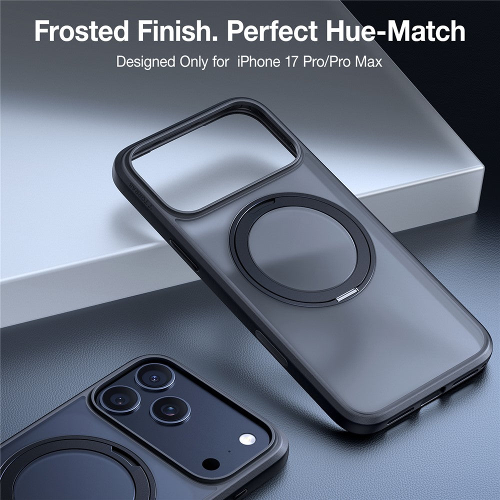 MagSafe-skal för Apple iPhone 17 Pro, Torras, Ostand Pro, Svart