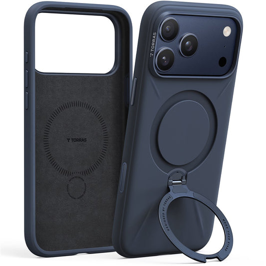 MagSafe-skal för Apple iPhone 17 Pro, Torras, QPRO Silicone, Blå
