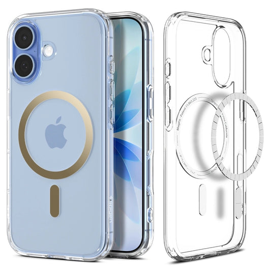 MagSafe-skal för Apple iPhone 17, Spigen, Ultra Hybrid, Transparent Guld