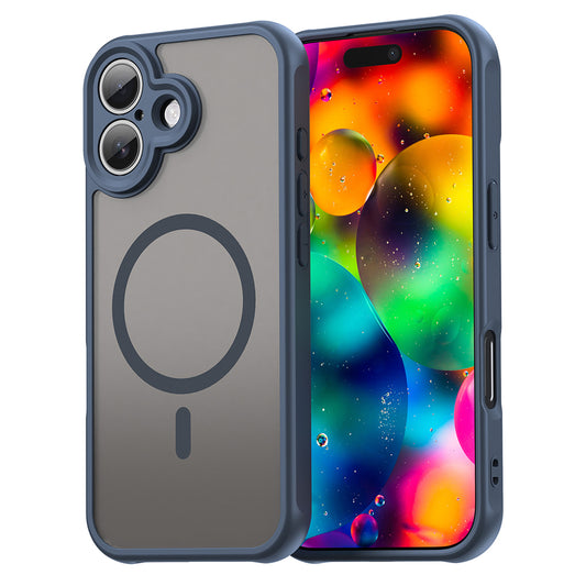 MagSafe-skal för Apple iPhone 17, Techsuit, HaloFrost II, Marinblå